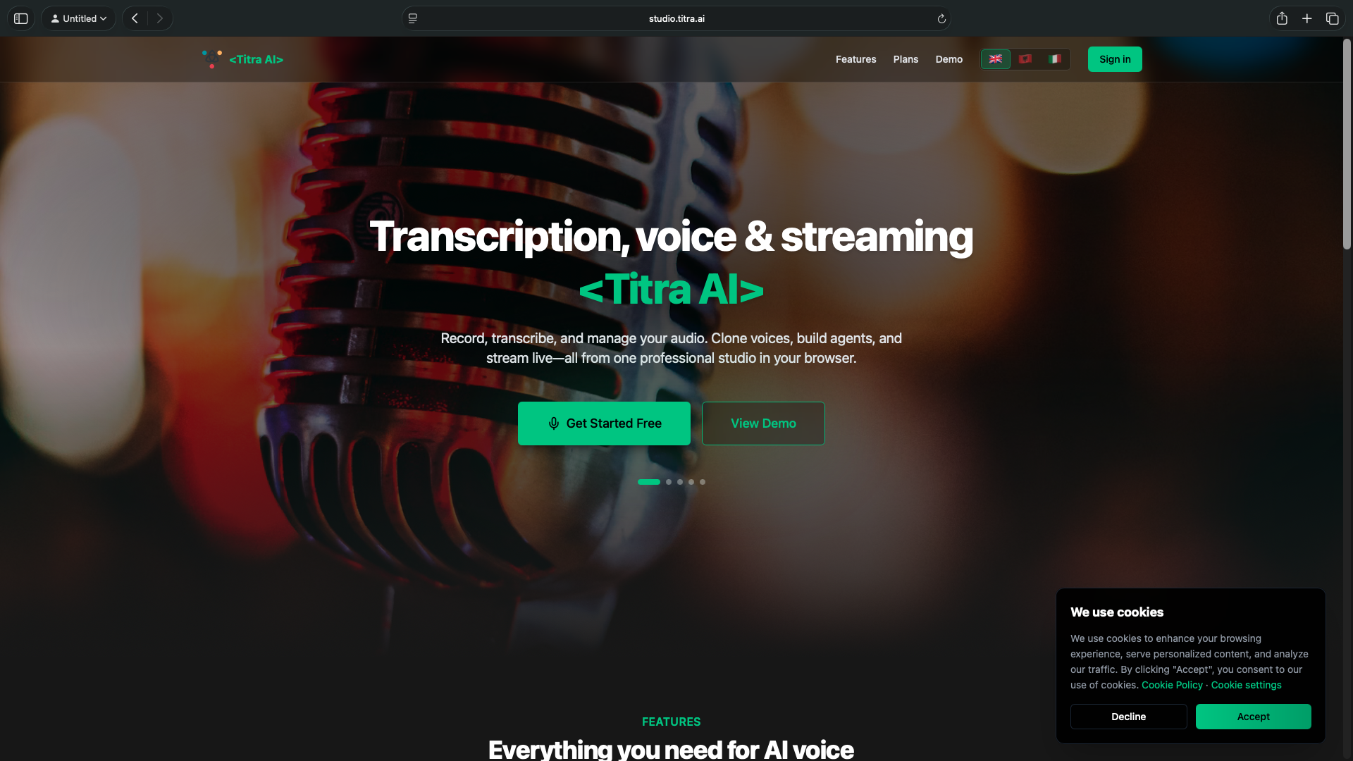 Pamje 1: Platform Screenshot 1